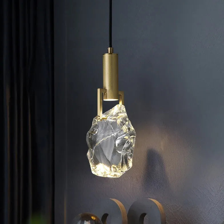 Pendelleuchte Glaskugel einzeln Vollkupfer Kristall Luxus - Lampe Markt
