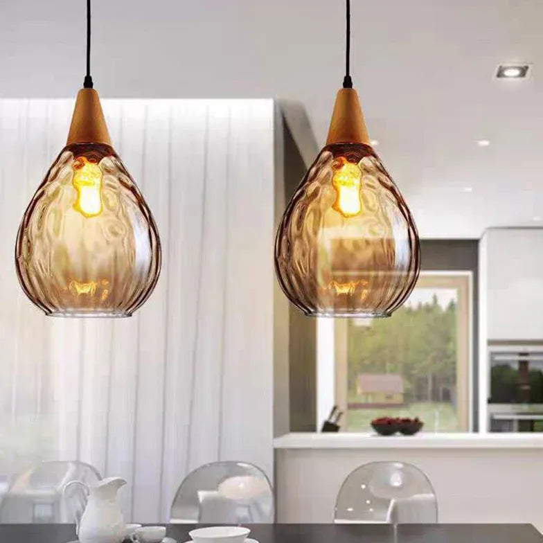 Pendelleuchte Vintage Glas im skandinavischen minimalistischen Design - Lampe Markt