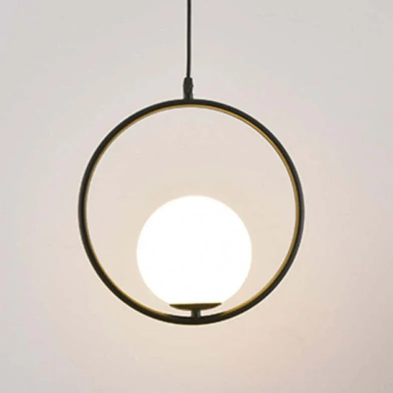 Pendelleuchte Weiß Rund im nordischen modernen Design - Lampe Markt