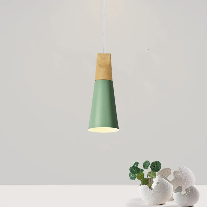 Pendelleuchte einzeln höhenverstellbar nordisch modern Holz - Lampe Markt
