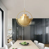 Pendelleuchten Kugel in modernem goldenen Halbdesign - Lampe Markt