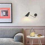 schwenkbare wandleuchte mit gelenkarm schwarz modernes Design - Lampe Markt