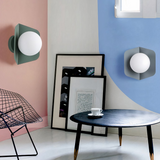 Skandinavische Morandi Wandleuchte in Kugelform