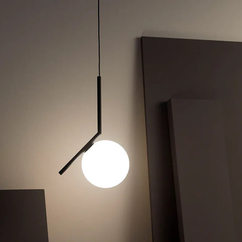 Pendelleuchte Weiß Rund im nordischen modernen Design - Lampe Markt