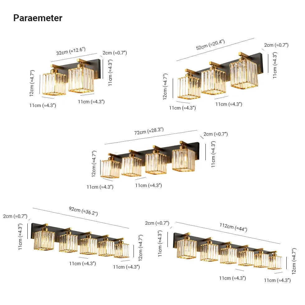 Wandleuchte Bad Gold im modernen Luxusdesign - Lampe Markt