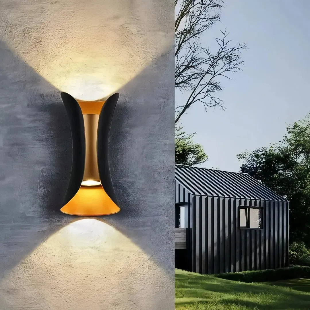 LED Außenwandleuchte Up & Down IP65 aus Metall – Modernes Design