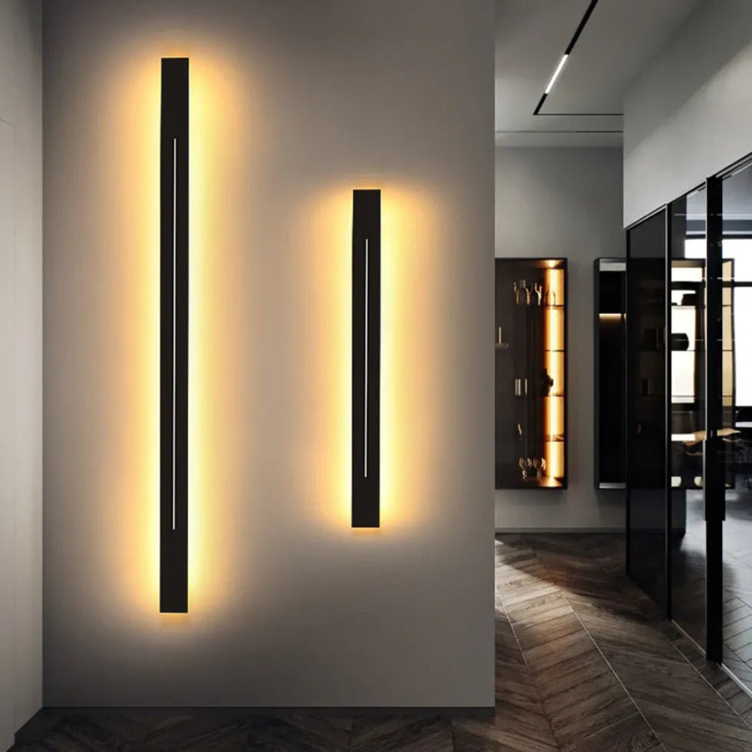 wandleuchte schwarz minimalistisch Elegante rechteckige moderne Lichtquelle - Lampe Markt